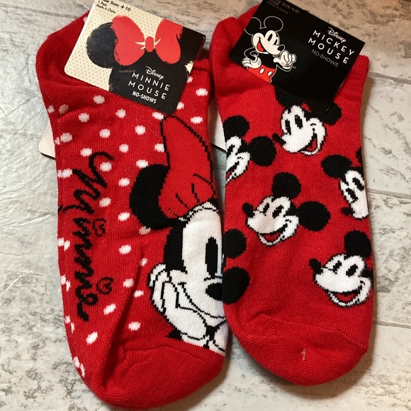 Disney Minnie & Micky Mouse No-Shows Sock Bundle - Picture 4 of 9